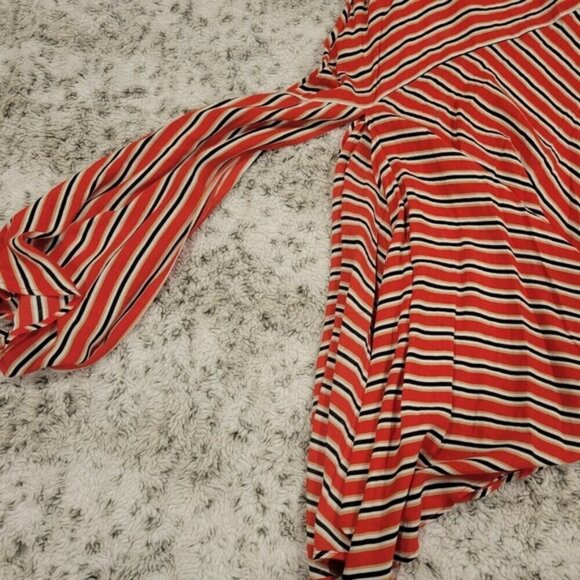 Free People SZ 4 Funky Chic Boho Luna Asymmetrical Striped Side Zip Maxi Skirt - Picture 10 of 15